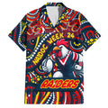 Custom Australia NAIDOC Week 2024 Hawaiian Shirt Sydney Roosters Mascot Keep The Fire Burning