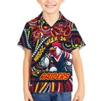 Custom Australia NAIDOC Week 2024 Hawaiian Shirt Sydney Roosters Mascot Keep The Fire Burning
