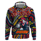 Custom Australia NAIDOC Week 2024 Hoodie Sydney Roosters Mascot Keep The Fire Burning