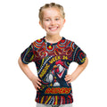 Custom Australia NAIDOC Week 2024 Kid T Shirt Sydney Roosters Mascot Keep The Fire Burning