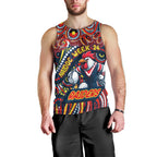 Custom Australia NAIDOC Week 2024 Men Tank Top Sydney Roosters Mascot Keep The Fire Burning