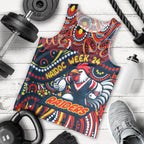 Custom Australia NAIDOC Week 2024 Men Tank Top Sydney Roosters Mascot Keep The Fire Burning