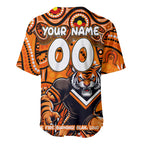 Custom Australia NAIDOC Week 2024 Baseball Jersey Wests Tigers Mascot Keep The Fire Burning