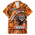Custom Australia NAIDOC Week 2024 Hawaiian Shirt Wests Tigers Mascot Keep The Fire Burning