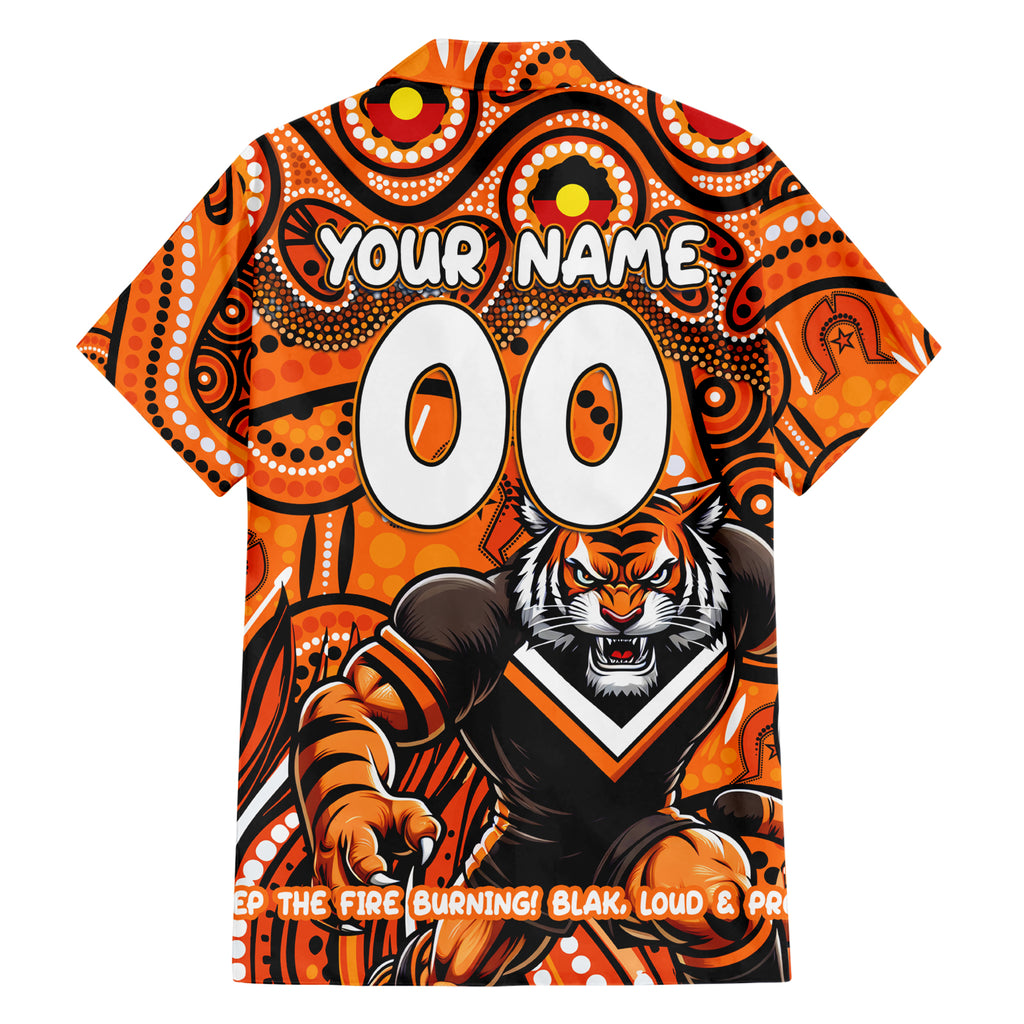 Custom Australia NAIDOC Week 2024 Hawaiian Shirt Wests Tigers Mascot Keep The Fire Burning