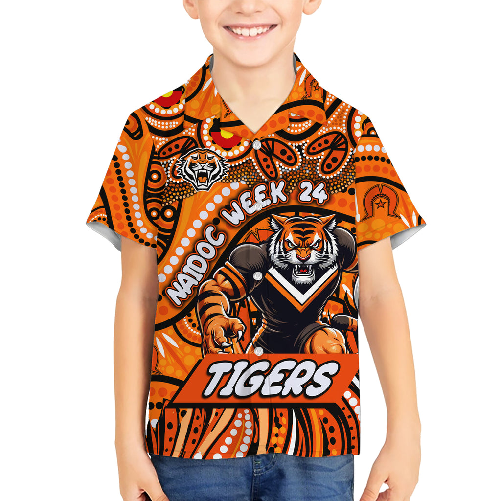 Custom Australia NAIDOC Week 2024 Hawaiian Shirt Wests Tigers Mascot Keep The Fire Burning