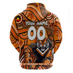 Custom Australia NAIDOC Week 2024 Hoodie Wests Tigers Mascot Keep The Fire Burning
