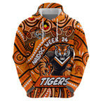 Custom Australia NAIDOC Week 2024 Hoodie Wests Tigers Mascot Keep The Fire Burning