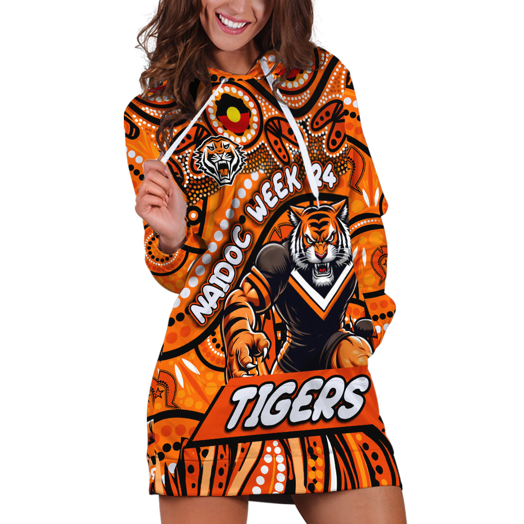 Custom Australia NAIDOC Week 2024 Hoodie Dress Wests Tigers Mascot Keep The Fire Burning