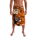 Custom Australia NAIDOC Week 2024 Lavalava Wests Tigers Mascot Keep The Fire Burning