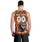 Custom Australia NAIDOC Week 2024 Men Tank Top Wests Tigers Mascot Keep The Fire Burning
