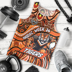 Custom Australia NAIDOC Week 2024 Men Tank Top Wests Tigers Mascot Keep The Fire Burning
