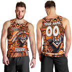 Custom Australia NAIDOC Week 2024 Men Tank Top Wests Tigers Mascot Keep The Fire Burning