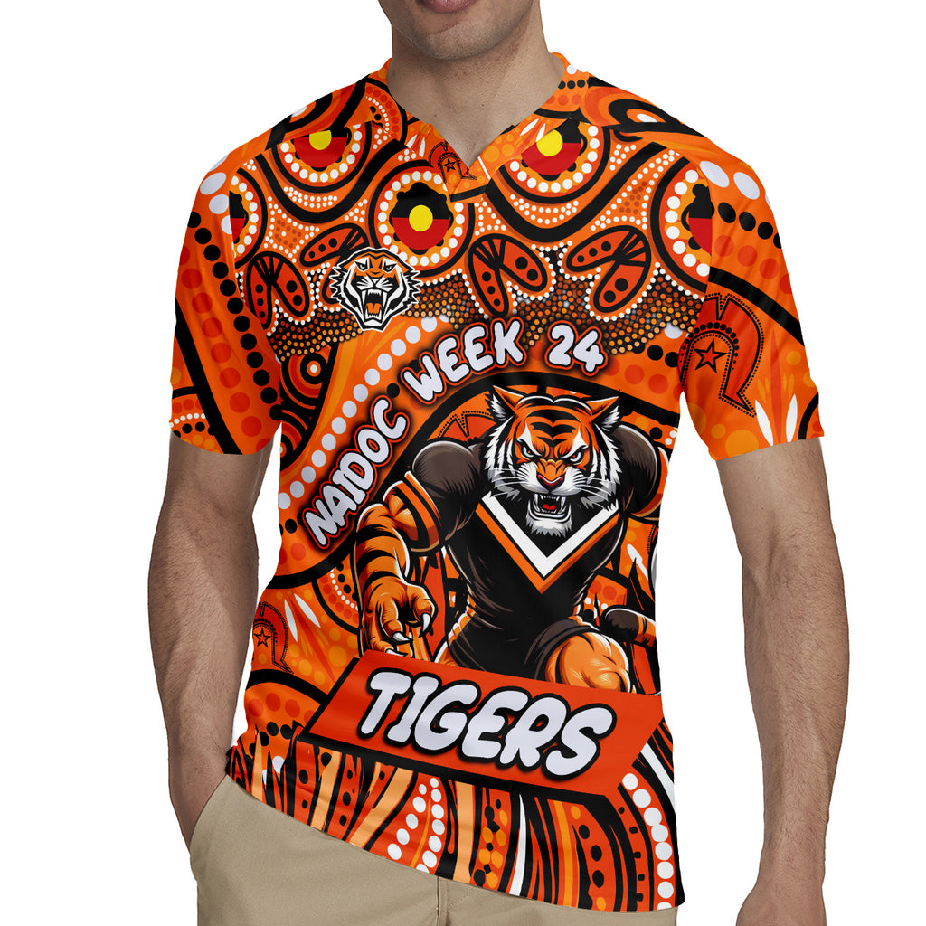 Custom Australia NAIDOC Week 2024 Rugby Jersey Wests Tigers Mascot Keep The Fire Burning
