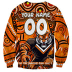 Custom Australia NAIDOC Week 2024 Sweatshirt Wests Tigers Mascot Keep The Fire Burning