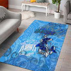 Ocean Spirit of Belize Area Rug Anchored in Belizean Pride - Aussie Hoodie