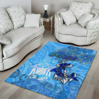 Ocean Spirit of Belize Area Rug Anchored in Belizean Pride - Aussie Hoodie