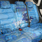 Ocean Spirit of Belize Back Car Seat Cover Anchored in Belizean Pride - Aussie Hoodie