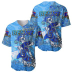 Ocean Spirit of Belize Baseball Jersey Anchored in Belizean Pride - Aussie Hoodie