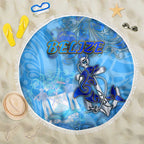 Ocean Spirit of Belize Beach Blanket Anchored in Belizean Pride - Aussie Hoodie