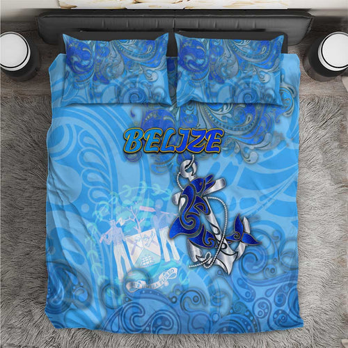 Ocean Spirit of Belize Bedding Set Anchored in Belizean Pride - Aussie Hoodie