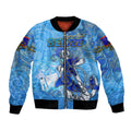 Ocean Spirit of Belize Bomber Jacket Anchored in Belizean Pride - Aussie Hoodie