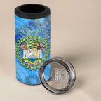 Ocean Spirit of Belize 4 in 1 Can Cooler Tumbler Anchored in Belizean Pride - Aussie Hoodie