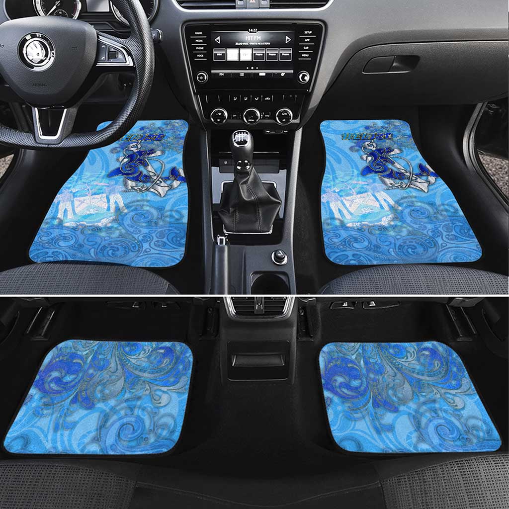 Ocean Spirit of Belize Car Mats Anchored in Belizean Pride - Aussie Hoodie