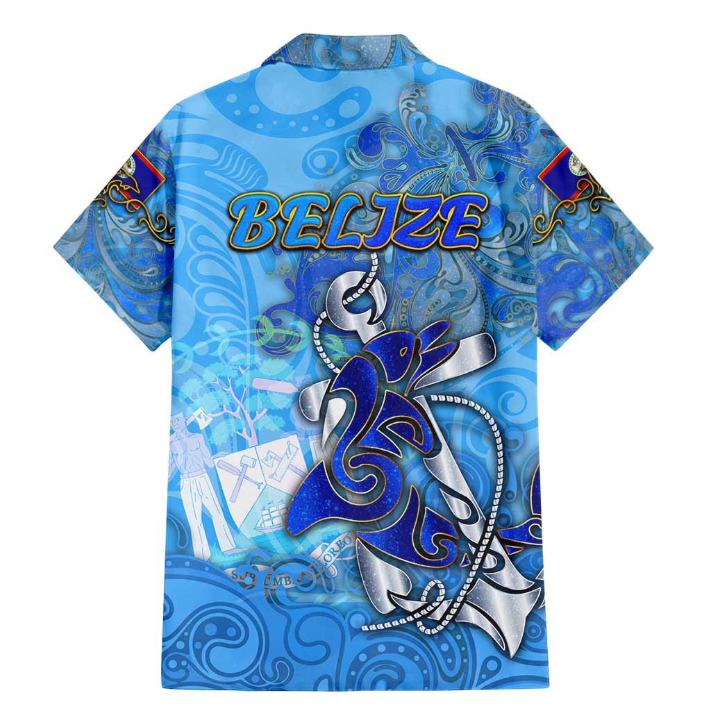Ocean Spirit of Belize Family Matching Mermaid Dress and Hawaiian Shirt Anchored in Belizean Pride - Aussie Hoodie