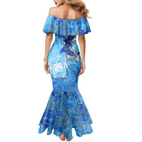 Ocean Spirit of Belize Family Matching Mermaid Dress and Hawaiian Shirt Anchored in Belizean Pride - Aussie Hoodie