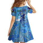 Ocean Spirit of Belize Family Matching Off Shoulder Short Dress and Hawaiian Shirt Anchored in Belizean Pride - Aussie Hoodie