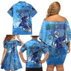 Ocean Spirit of Belize Family Matching Off Shoulder Short Dress and Hawaiian Shirt Anchored in Belizean Pride - Aussie Hoodie