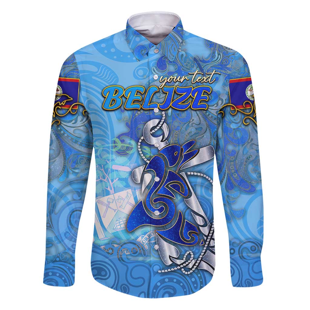 Ocean Spirit of Belize Family Matching Puletasi and Hawaiian Shirt Anchored in Belizean Pride - Aussie Hoodie