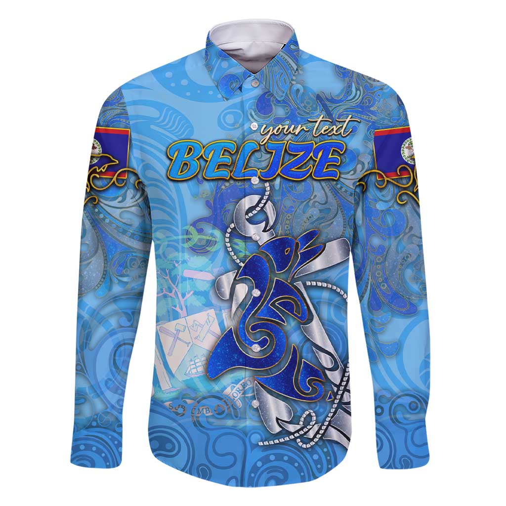 Ocean Spirit of Belize Family Matching Short Sleeve Bodycon Dress and Hawaiian Shirt Anchored in Belizean Pride - Aussie Hoodie