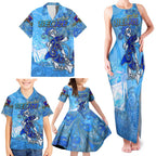 Ocean Spirit of Belize Family Matching Tank Maxi Dress and Hawaiian Shirt Anchored in Belizean Pride - Aussie Hoodie