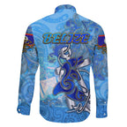 Ocean Spirit of Belize Family Matching Tank Maxi Dress and Hawaiian Shirt Anchored in Belizean Pride - Aussie Hoodie