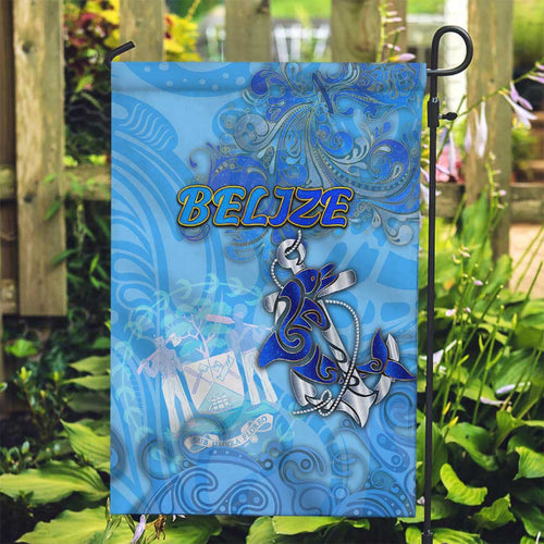 Ocean Spirit of Belize Garden Flag Anchored in Belizean Pride - Aussie Hoodie
