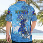 Ocean Spirit of Belize Hawaiian Shirt Anchored in Belizean Pride - Aussie Hoodie