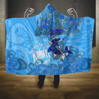 Ocean Spirit of Belize Hooded Blanket Anchored in Belizean Pride - Aussie Hoodie