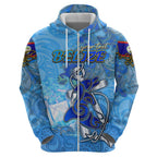 Ocean Spirit of Belize Hoodie Anchored in Belizean Pride - Aussie Hoodie