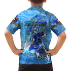 Ocean Spirit of Belize Kid Hawaiian Shirt Anchored in Belizean Pride - Aussie Hoodie