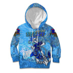 Ocean Spirit of Belize Kid Hoodie Anchored in Belizean Pride - Aussie Hoodie