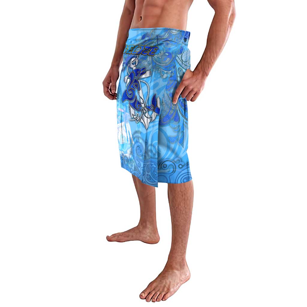 Ocean Spirit of Belize Lavalava Anchored in Belizean Pride - Aussie Hoodie