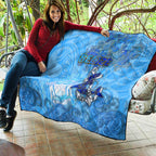 Ocean Spirit of Belize Quilt Anchored in Belizean Pride - Aussie Hoodie