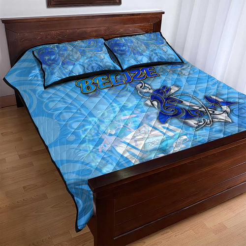 Ocean Spirit of Belize Quilt Bed Set Anchored in Belizean Pride - Aussie Hoodie