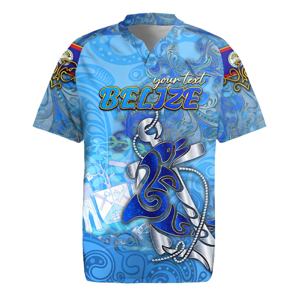 Ocean Spirit of Belize Rugby Jersey Anchored in Belizean Pride - Aussie Hoodie