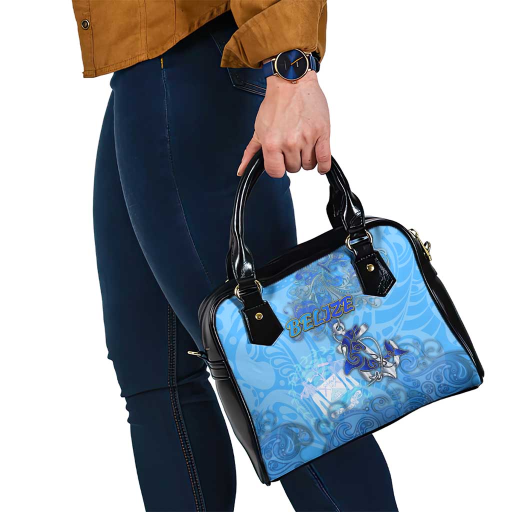 Ocean Spirit of Belize Shoulder Handbag Anchored in Belizean Pride - Aussie Hoodie