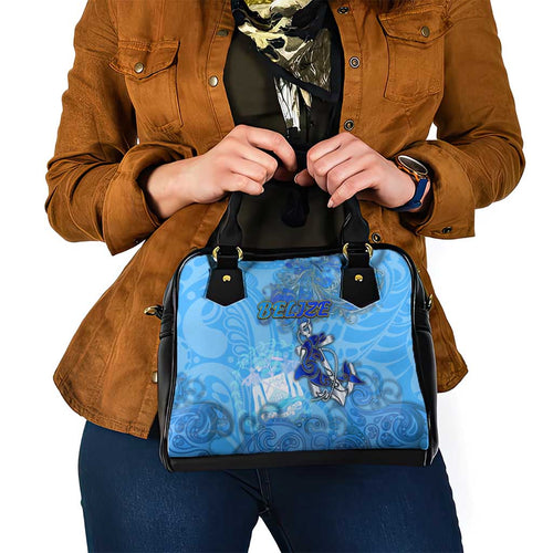 Ocean Spirit of Belize Shoulder Handbag Anchored in Belizean Pride - Aussie Hoodie