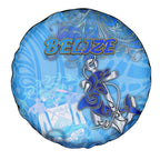 Ocean Spirit of Belize Spare Tire Cover Anchored in Belizean Pride - Aussie Hoodie