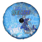 Ocean Spirit of Belize Spare Tire Cover Anchored in Belizean Pride - Aussie Hoodie